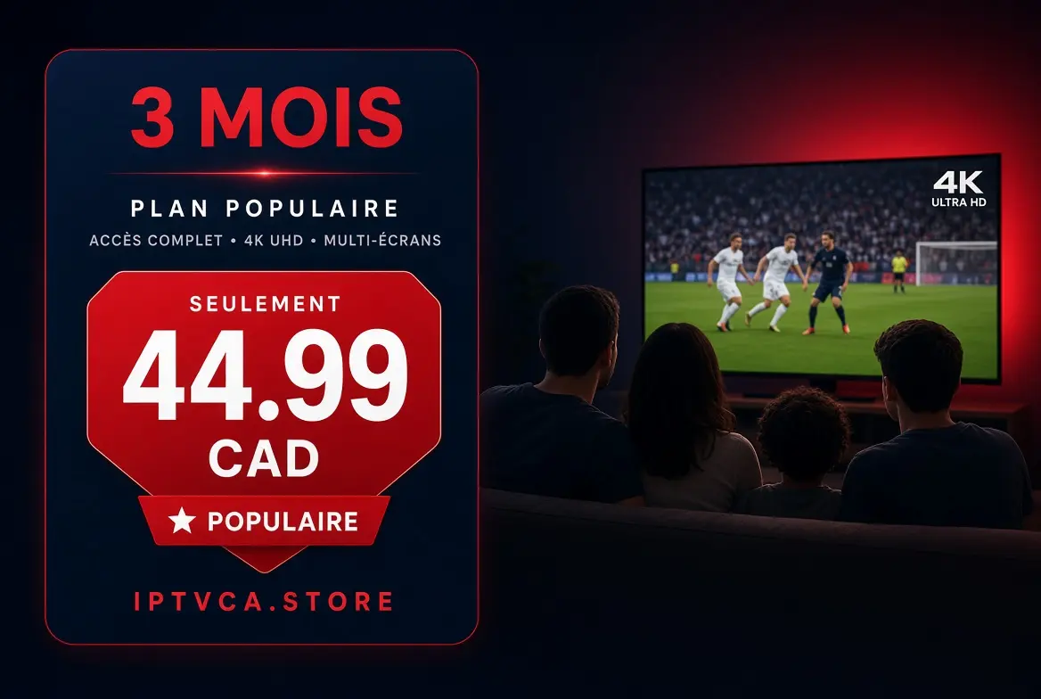 IPTV Canada 3 mois — 29 CAD