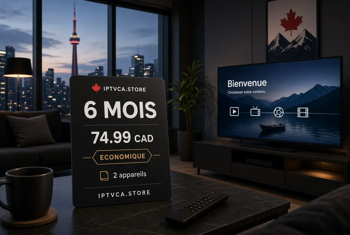 IPTV Canada 6 mois — 49 CAD